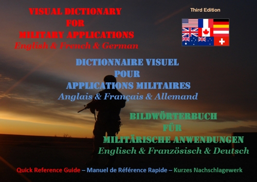 English & French & German Visual Military Dictionary